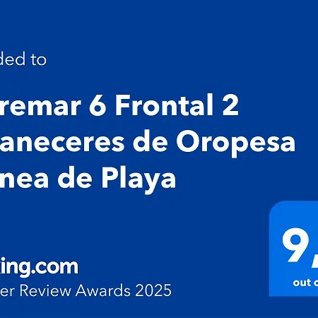 公寓 Torremar 6 Frontal 2 Amaneceres De Oropesa 2ªlinea De Playa *